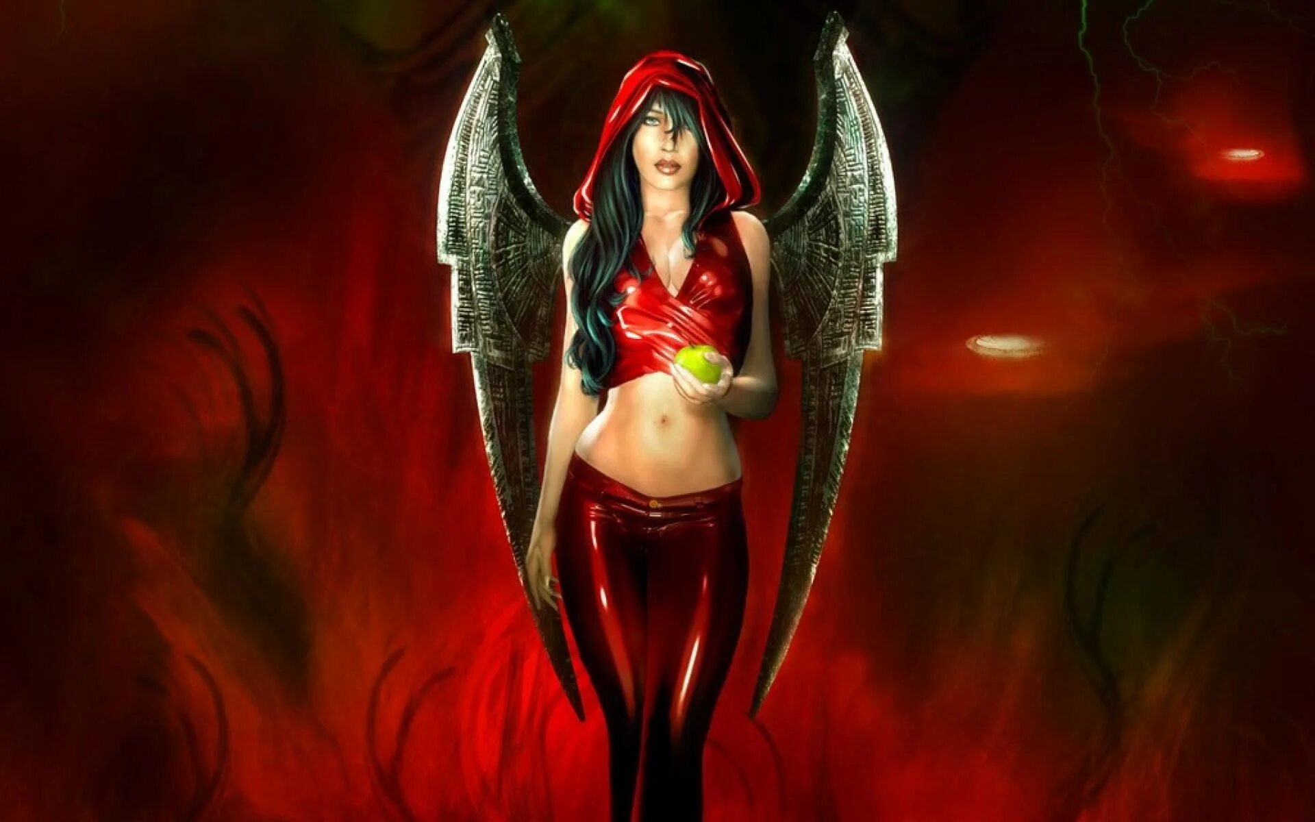 Angel red girl. Аниме ангел. Angel red girl. Девушка с крыльями. Мерри демон аниме.