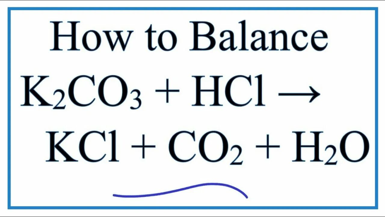 K2co3 hcl h2o