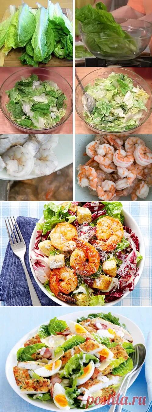 Салат цезарь пошагово с фото Салат Цезарь с помидорами, курицей, сыром и сухариками и 15 похожих рецептов: фо