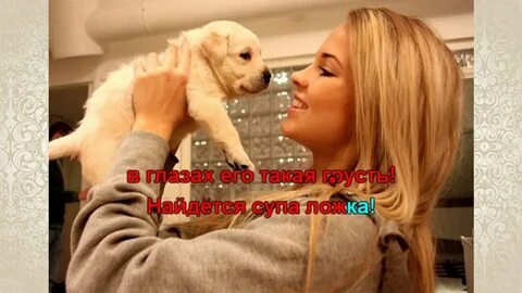 Собака видит девушку