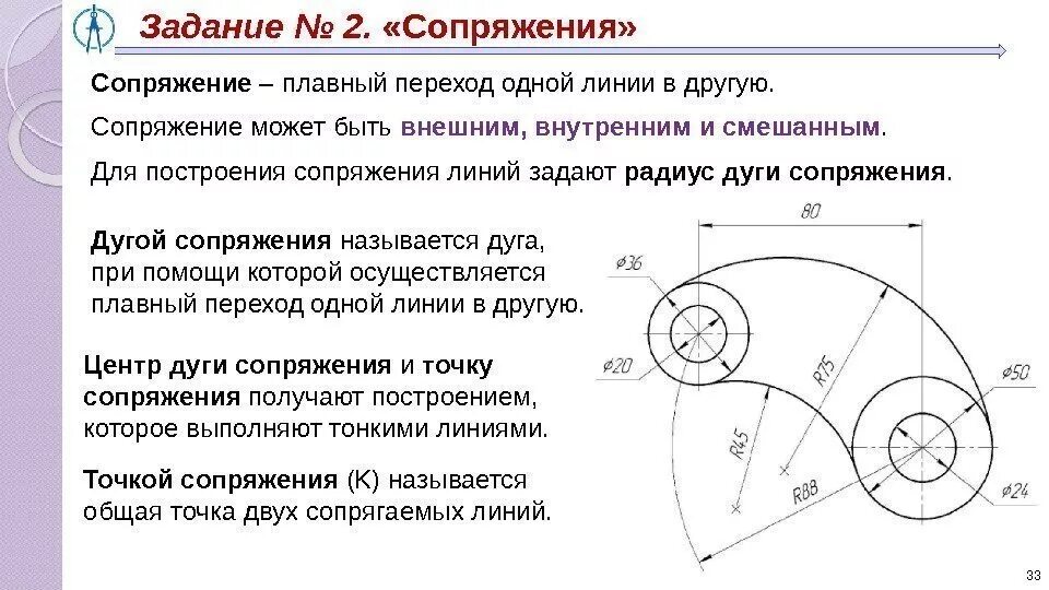 Внутреннее сопряжение Инженерная Графика. Сопряжение в черчение Инженерная Графика. Построение сопряжений Инженерная Графика. Порядок построения сопряжения. Плавная деталь