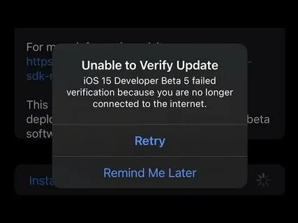 Verifying update