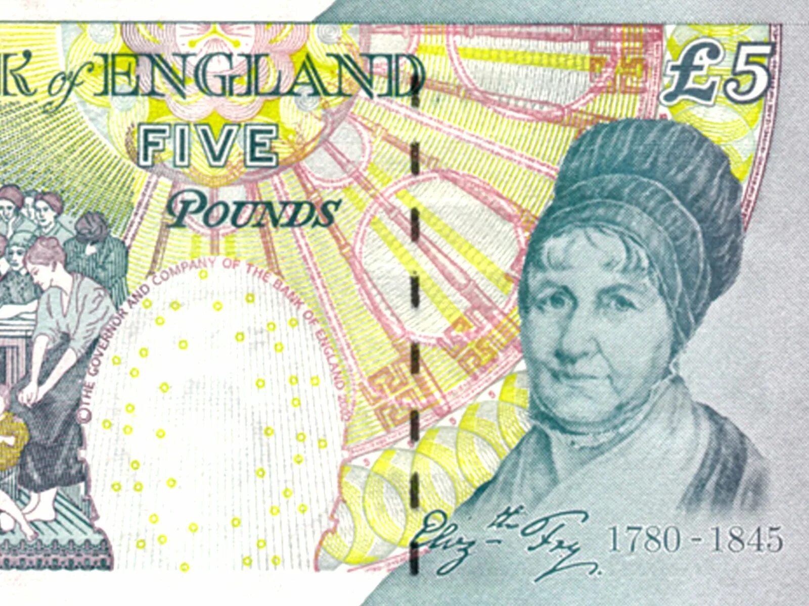 The five pound note. The five pound note