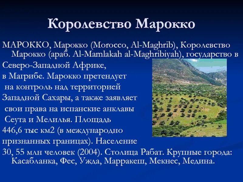 Марокко кратко о стране. География презентация марокко. Растительный мир марокко кратко. Характеристики марокко. Марокко презентация.