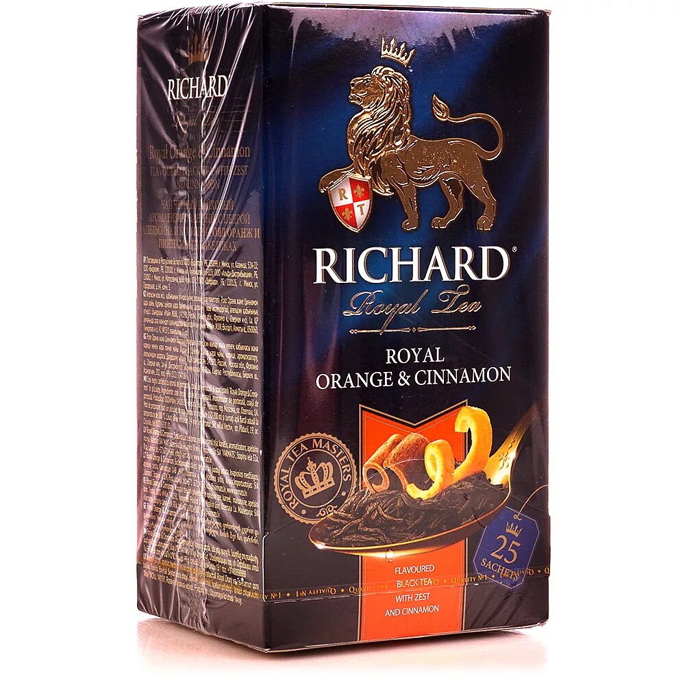 Чай черный Richard Royal Orange & Cinnamon в сашетах 2 г х 25 шт. Чай richard купить