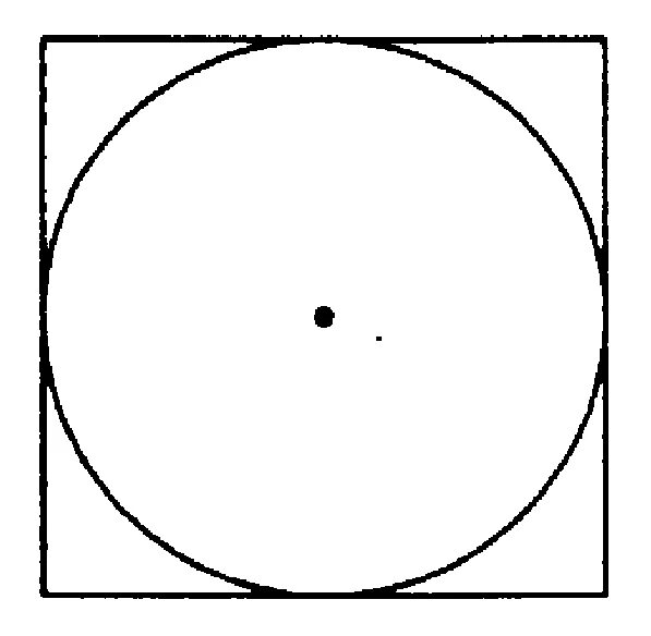 Квадрат описанный вокруг окружности. Окружность описанная около квадрата. Описанный круг вокруг квадрата. Круг в квадрате рисунок.