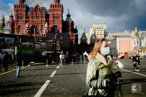 Женщина на красной площади