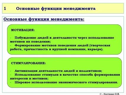 Общие управленческие функции это