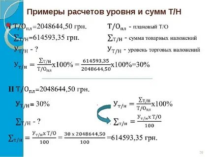 Торговый расчет