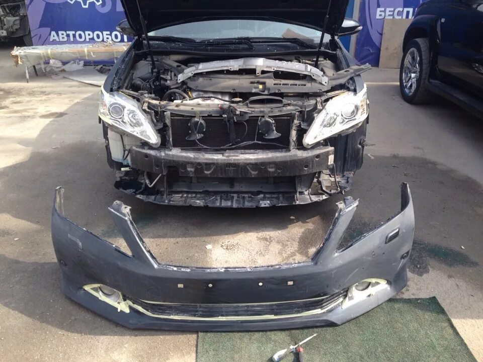 Сетка в бампер - Toyota Camry (XV50), 2,5 л, 2011 года своими руками DRIVE2