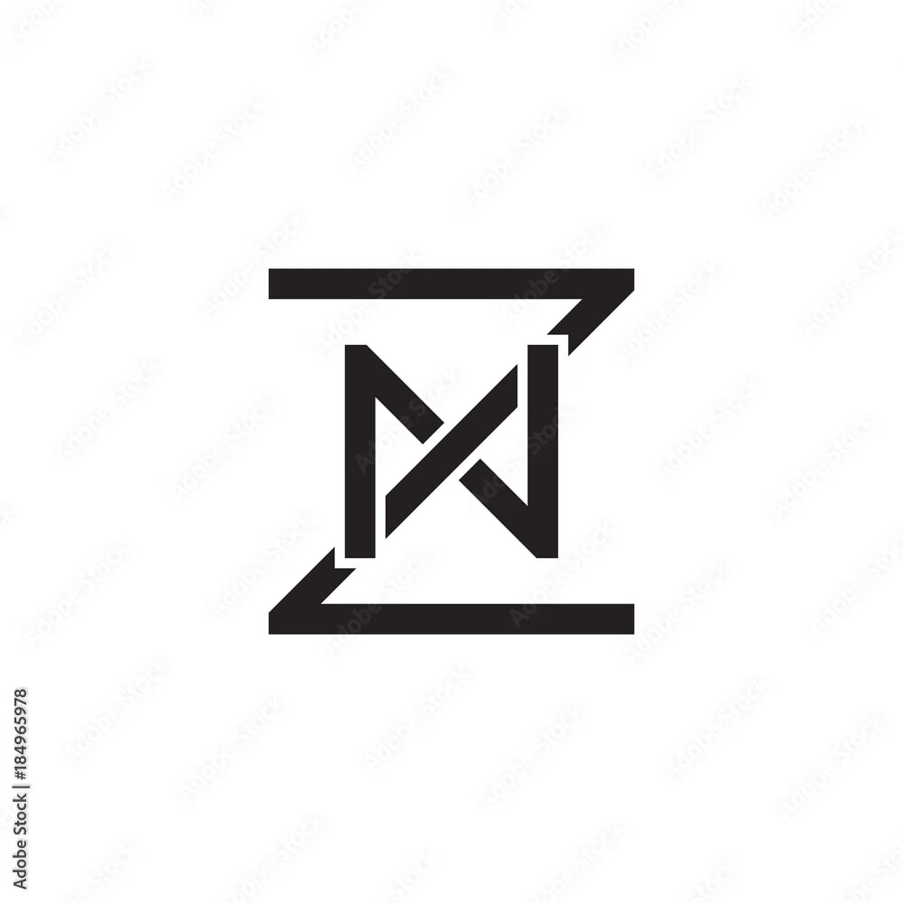 Zn z. НЗ инициалы. Логотип из буквы z. Буквы nz. Монограмма НЗ.