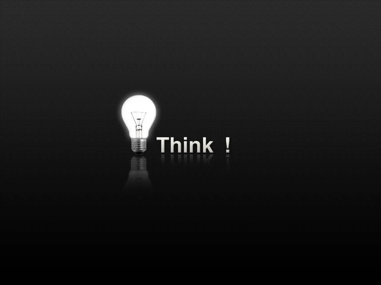 I think it s a good idea. Мысли Минимализм. Think картинка. Обои лампочка think. Лампочка в минимализме обложка.