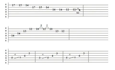 Metallica tabs