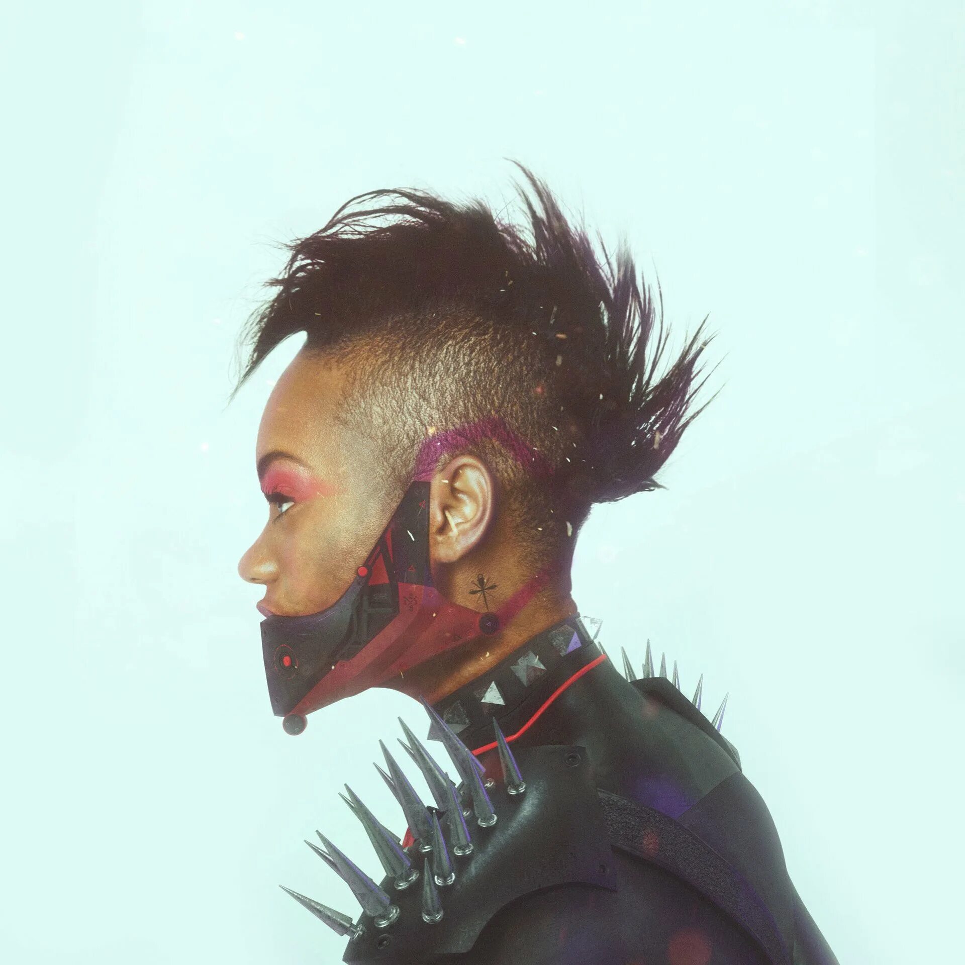 Стрижка в стиле киберпанк. Кибер пунк женские прически. Cyberpunk прически. Дэвид мартинес киберпанк прическа. Киберпанк прически.