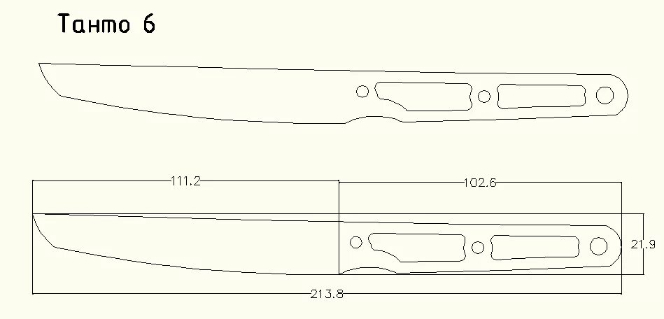 Танто из дерева чертежи Чертежи ножей 10 вариантов (ст.6) Knife patterns, Knife making, Handmade knives