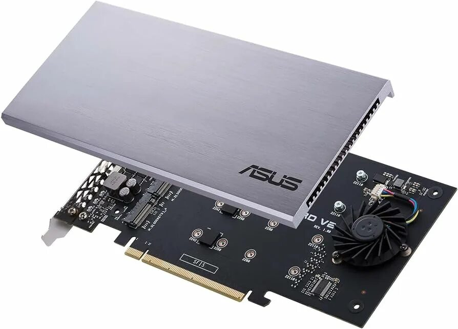 Адаптер ASUS Hyper m.2 x16 Card v2. Адаптер для SSD M.2 ASUS Hyper m.2 x16 Card v2. Контроллер ASUS Hyper m.2 x16. PCI E адаптер ASUS для SSD m2.