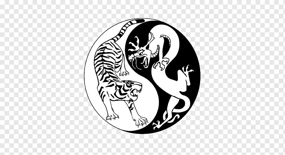 Тигр и дракон вектор. Инь янь девушка парень иллюстрация. Тату тигр инь янь. Белый и чёрный лев инь и янь. Инь янь животные.