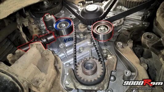 Замена ремня ГРМ на Honda Capa D15B (после обрыва ГРМ)