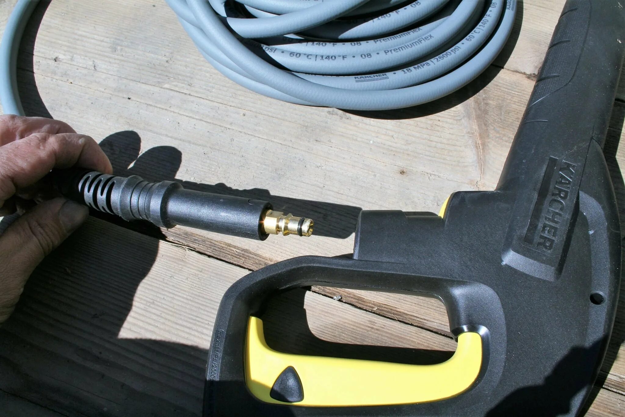 Как соединить шланг мойки высокого давления. Karcher k7.20. клапан пистолета мойки высокого давления керхер 5.20.