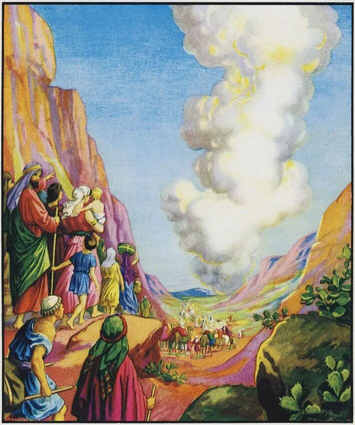 Огненный столп Скиния Моисея.