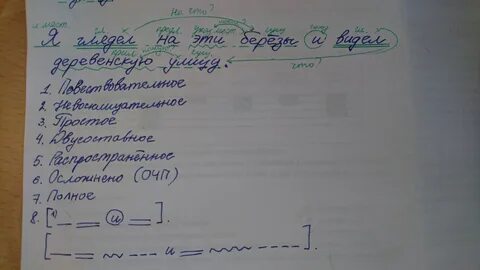 Разбор предложения в огороде созрели красные помидоры