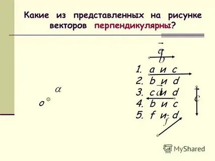 При каком значении n перпендикулярно