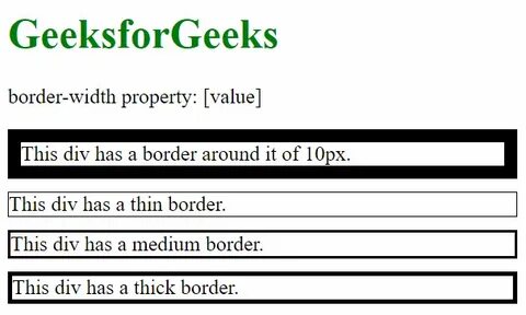 0 border width 1px border