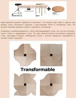 Инструкция стола трансформера