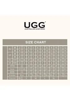 Ugg размерная сетка