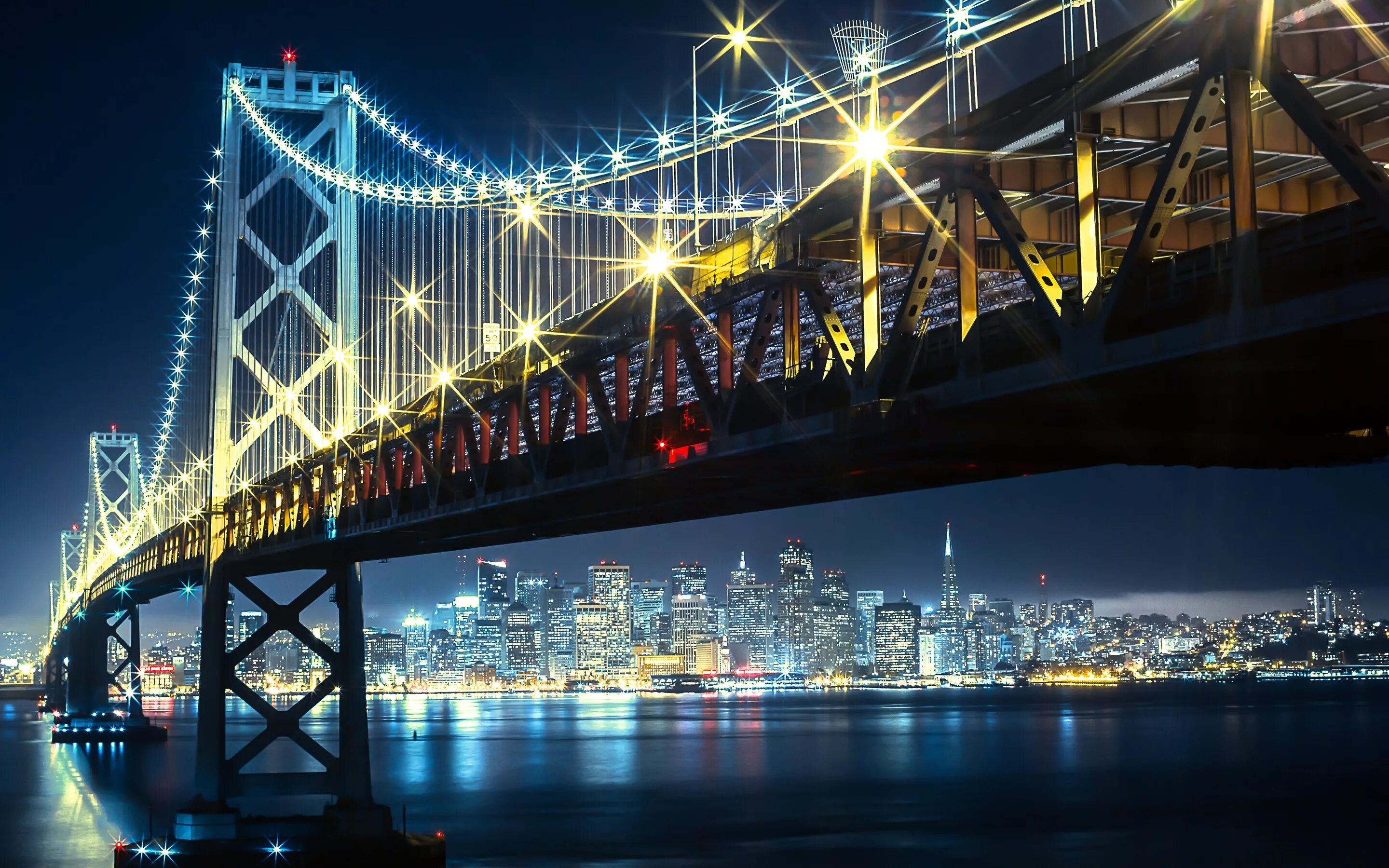 Бруклинский мост Сан Франциско. Бруклинский мост Нью-Йорк. Мост Сан Франциско Окленд ночной. Фотообои Сан Франциско ночной мост.