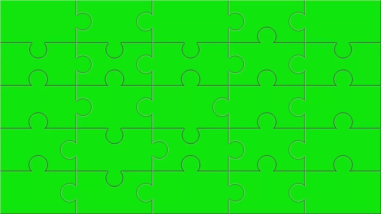 7cacheado template футаж. Пазл на зеленом фоне. салатовые пазлы. пазл футаж. предметы на зеленом фоне.