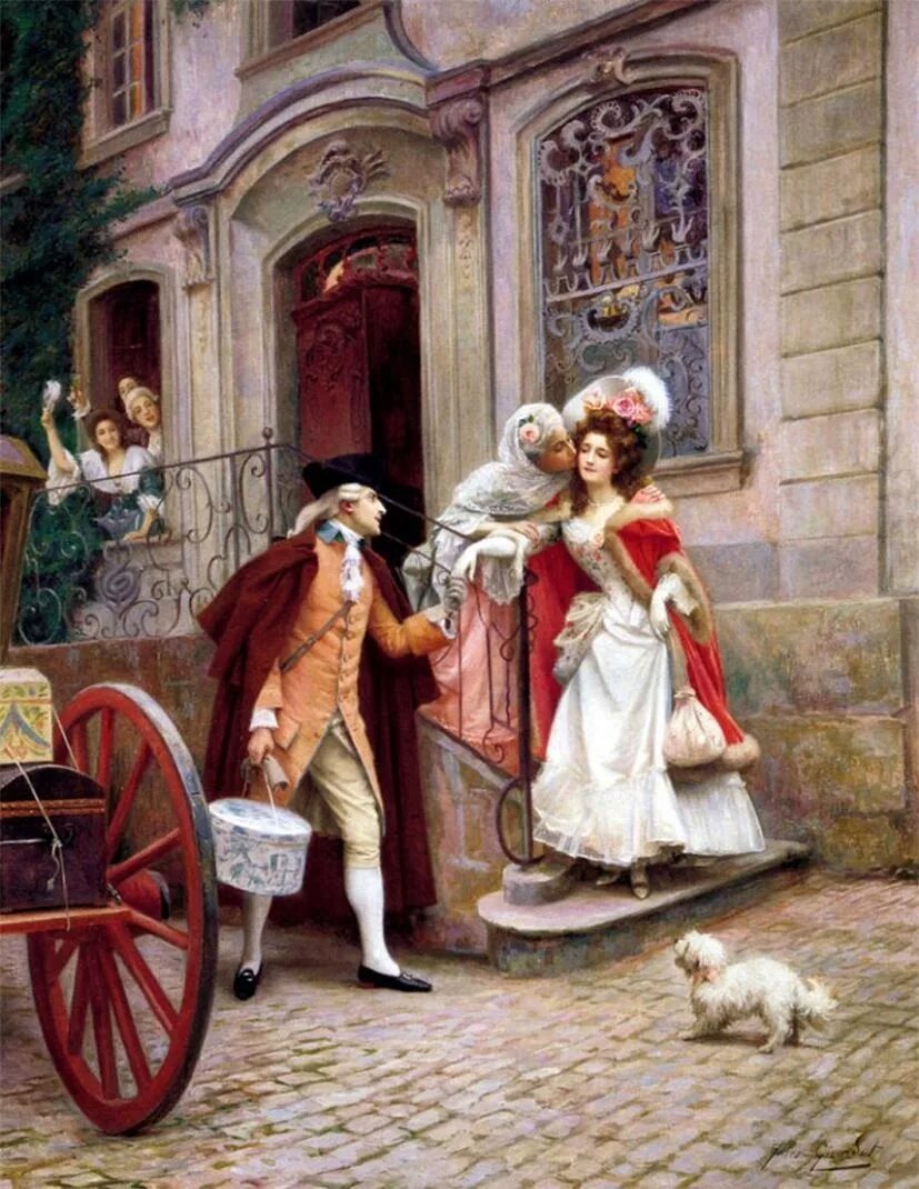 Старинные картины. Художник Жюль Жирарде. Художник Жирарде, Жюль (Jules Girardet). Жюль Жирарде (1856-1938). Жюль Жирарде (Jules Girardet),1856 - 1938.Франция * govza.