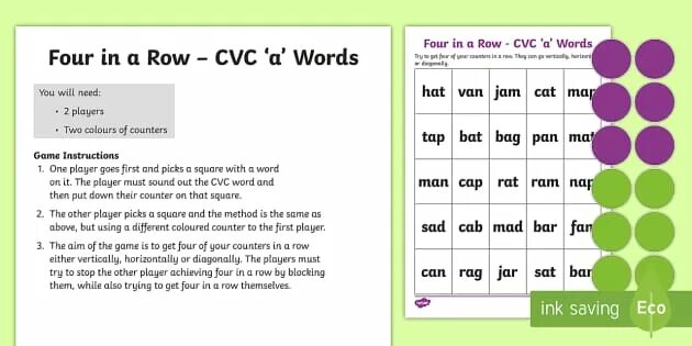 Having a row. 4 In a Row CVC Words. Four in a Row. Four in the Row CVC Words. Four in a Row game.