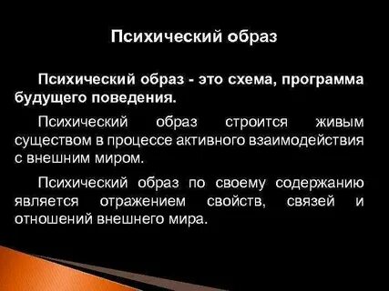 Психические образы животных