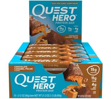 Оптом Quest Nutrition Батончики Quest Hero Bar (10 шт в упаковке) Chocolate Cara