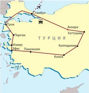 Эфес на карте