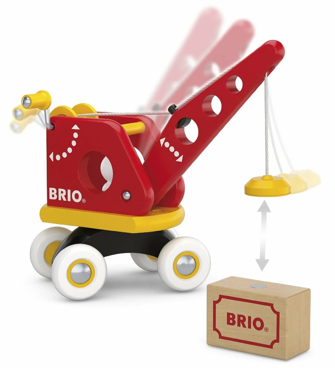 Игрушка подъемный. Brio кран. Brio кран подъемный. Брио кран с магнитом. Brio деревянный подъемный кран.