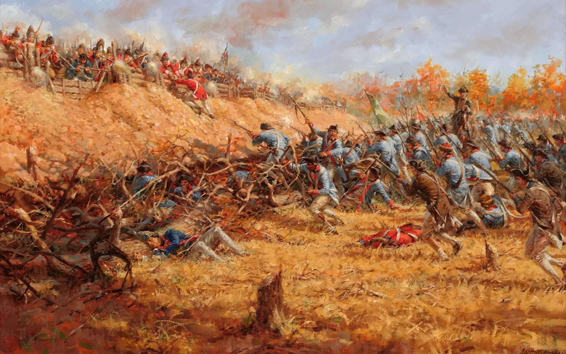 После битвы при листвене между. Сражение при Саратоге 1777. Битва при Саратоге США.