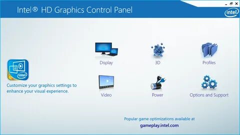Панель управления графикой intel windows 10