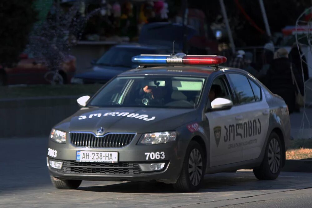 Полиция Грузии автомобили. Грузинские патрульные машины. Грузинский полицейский автомобиль. Полицейские машины в Грузии Форд. Машина грузия папа