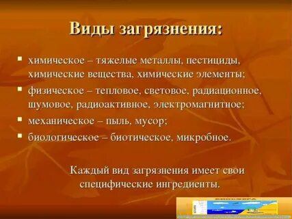 Загрязнения биосферы человеком