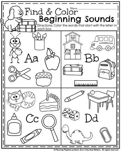 Find the words with a sound. Color the beginning sound задание. задания для детей read and find. раскраска find the letter. find and colour.