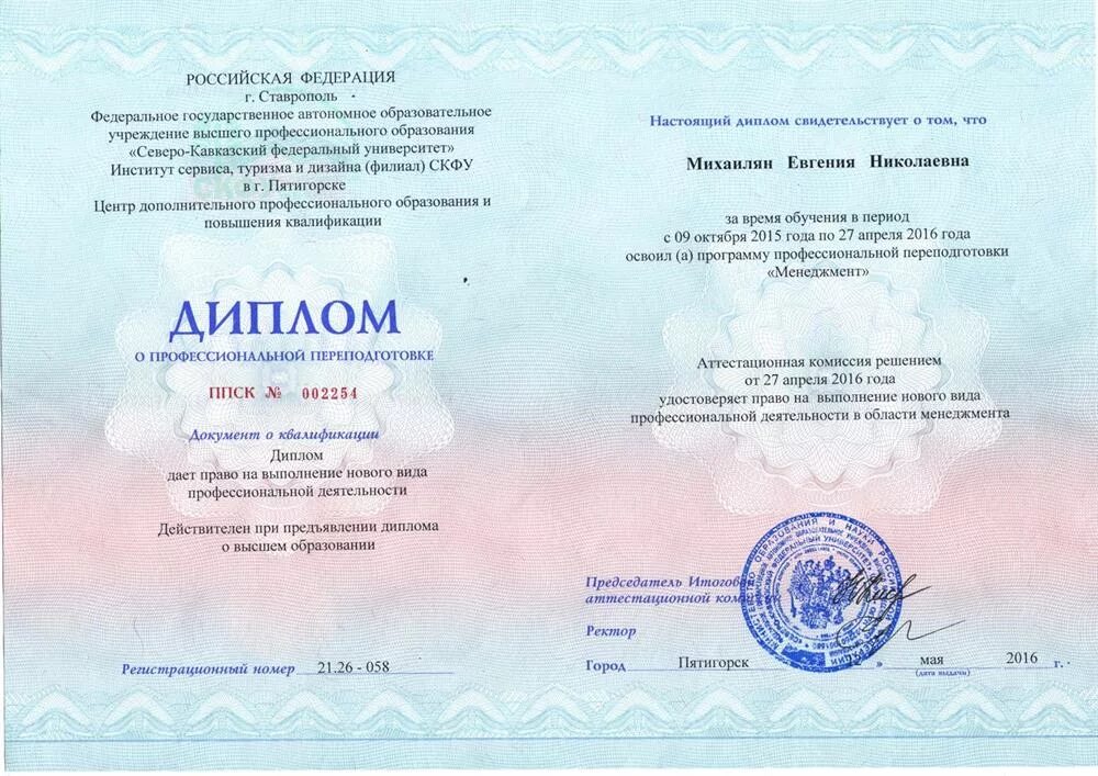 Бакалавр гму