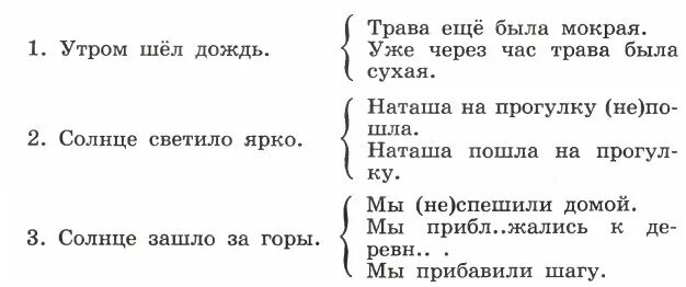 В предложении всего утра шел снег. Составьте сложные предложения употребляя подходящие. Урок 5 класс простые и сложные предложения ладыженская. Трава еще была мокрая схема предложения. (Чтобы),[ ],(когда) предложения употребляя.