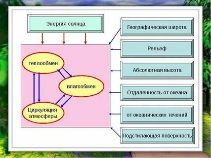 Связь климата с географической широтой