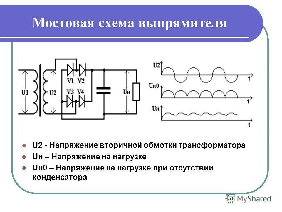 Принцип действия однофазного мостового выпрямителя. Схема двухполупериодного выпрямителя напряжения. Трехфазный нулевой управляемый выпрямитель. Принцип работы схемы выпрямителей. Принцип работы схемы выпрямителей.