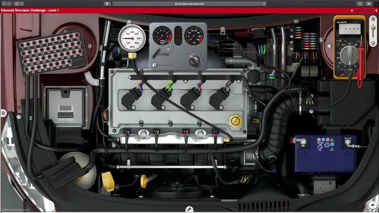 Simulator challenge. Симулятор electude. симулятор автоэлектрика. electude simulator challenge. electude simulator 1 уровень.