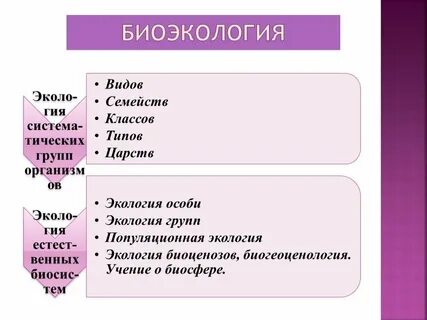 Биоэкология