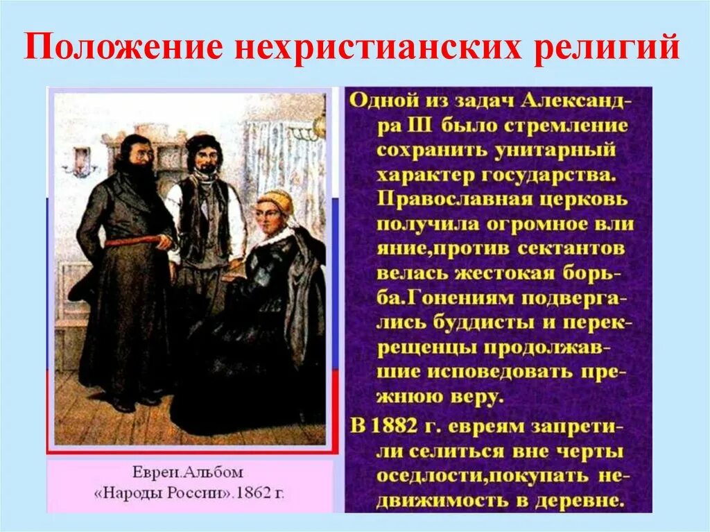 Положение при александре 3. Нехристианские религии при александре 3. положение нехристианских религий. сообщение положение нехристианских религий. религиозная политика.