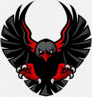 Black and red eagle, Chicago Blackhawks Victorian Ice Hockey Association Ho...